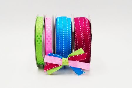 Colorful Narrow Woven Ribbon Set